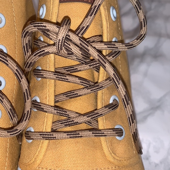 COPY - Bangs Canvas Hi top Sneakers tan size women’s 8 - Picture 5 of 11